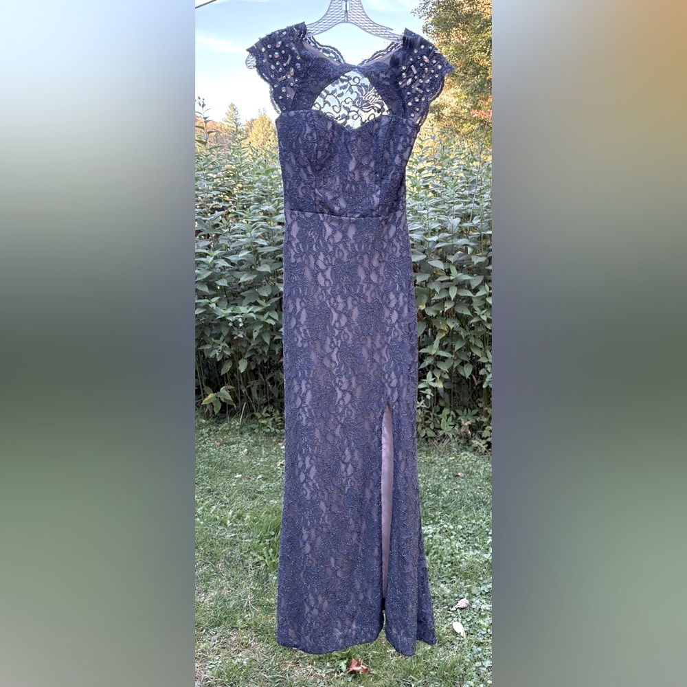 City Triangles Lace Maxi Dress